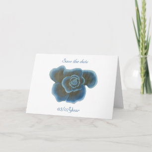 Anúncio Blue Rose Flower, guarde os cartões, casamento