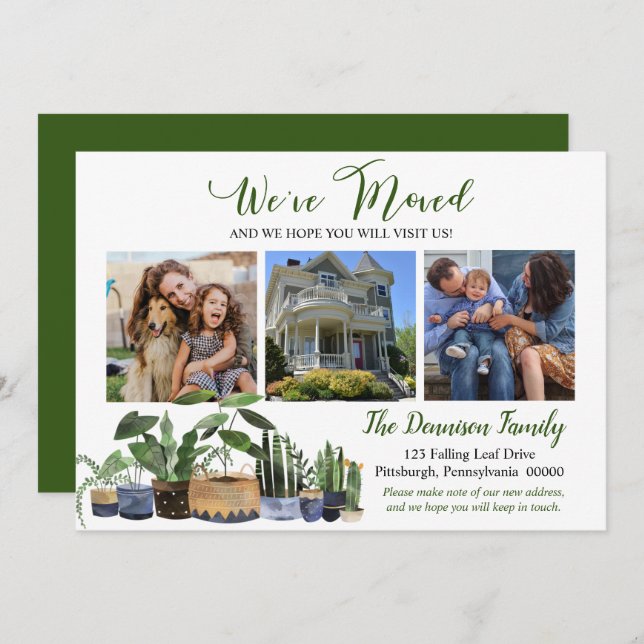 Anúncio Boho Domésticos Mudamos Foto (Frente/Verso)