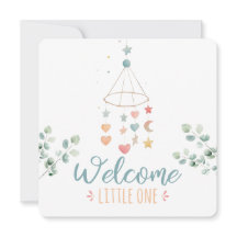 Boho Simplicity Bem-vindo Pequeno Um Bebê