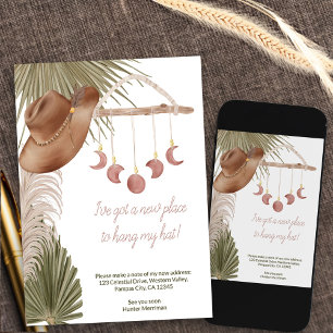 Anúncio Boho Western New Place to Hang Hat Moving