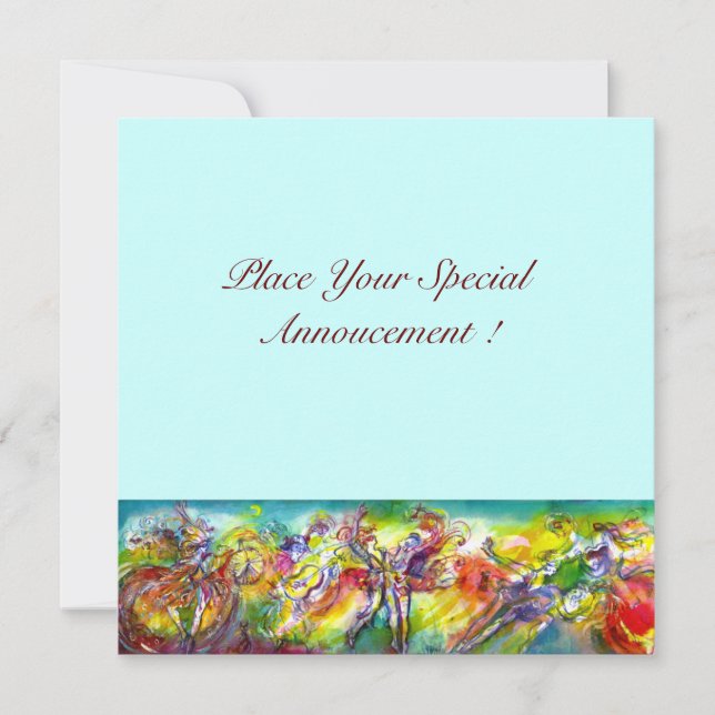 Anúncio Bola, dança e música do Mascarada CARNIVAL ITALIAN (Frente)