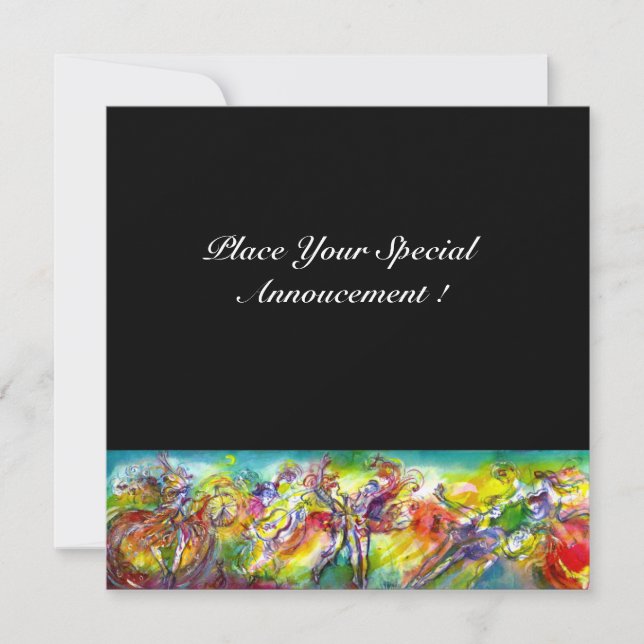 Anúncio Bola, dança e música do Mascarada CARNIVAL ITALIAN (Frente)