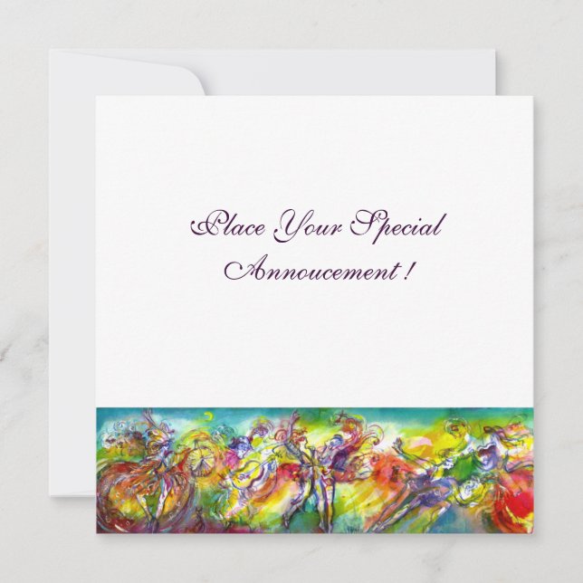 Anúncio Bola, dança e música do Mascarada CARNIVAL ITALIAN (Frente)