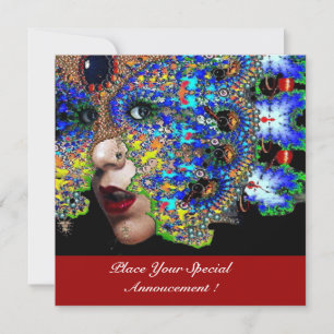 Anúncio Bola de Mascarada do EPHEMERAL Mardi Gras, Máscara