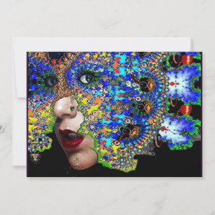 Anúncio Bola de Mascarada do EPHEMERAL Mardi Gras, Máscara