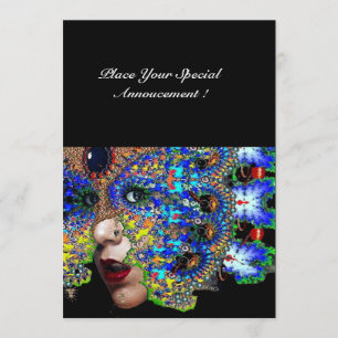 Anúncio Bola de Mascarada do EPHEMERAL Mardi Gras, Máscara