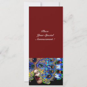 Anúncio Bola de Mascarada do EPHEMERAL Mardi Gras, Máscara