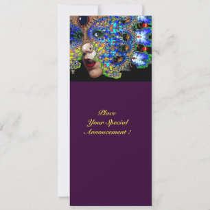 Anúncio Bola de Mascarada do EPHEMERAL Mardi Gras, Máscara