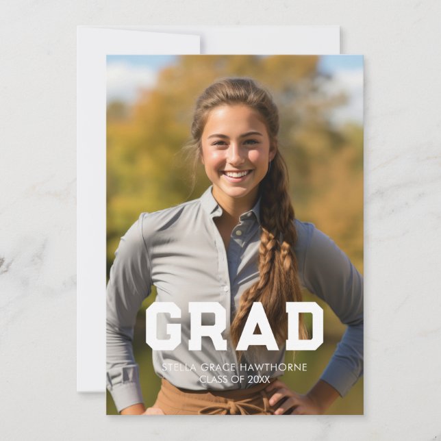 Anúncio Bold Sport Athlete Photo Grad (Frente)