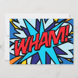 Anúncio BOLHA DE FALA DA MENSAGEM WHAM Diversão Retro