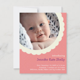 Anúncio bolinhas rosa-rosa, rosetas, foto fofo parto