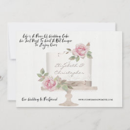 Anúncio Bolo de Casamento Engraçado Mudança de Planos Adia