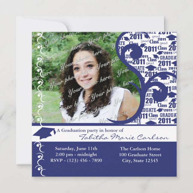 Anúncio boné de formatura 2011 Foto/ Marinho Azul (Frente)