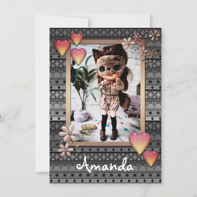 Anúncio Bonecas, bonecas, personalizadas, Anou hobby (Frente)