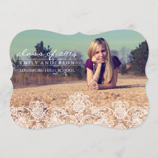 Anúncio bonito de graduação de local