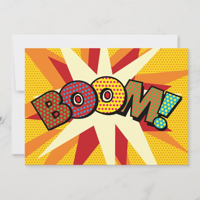 Anúncio BOOM - Seu Retro de Diversão de Bolhas de Discurso (Frente)