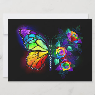 Anúncio Borboleta-flor-arco-íris