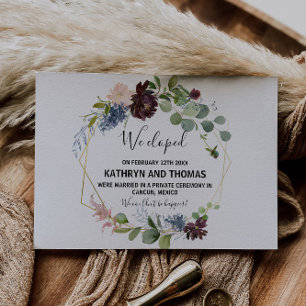 Anúncio Borgonha floral e Elopement das hortaliças