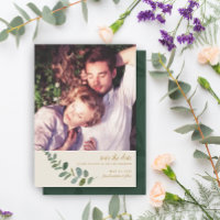 Botanical Romance | Simple Photo Save the Date