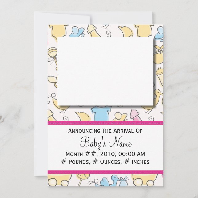 Anúncio Brinquedos para bebês (Frente)