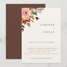 Buquê de casamento rústico de outono