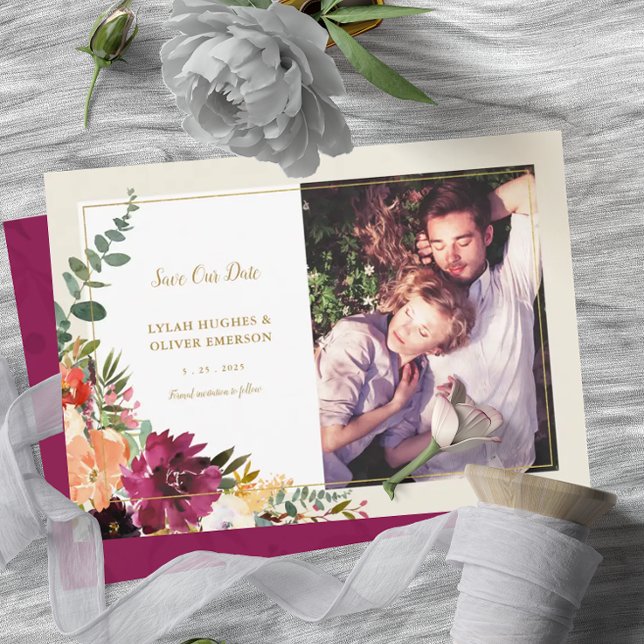 Anúncio Buquê de outono selvagem | Foto para salvar o avis (Criador carregado)