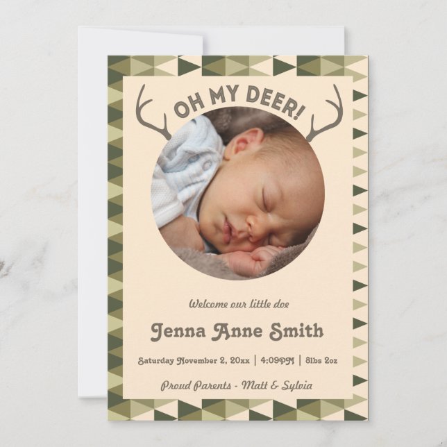 Anúncio Caça ao Nascimento, Anunciando Garota ou menino (Frente)