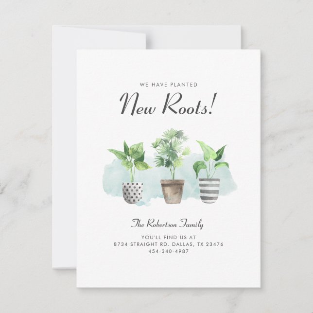 Anúncio Cactos de Aquarela Plantaram Novas Raízes Moviment (Frente)