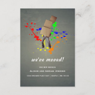 Anúncio Caixas e mudança do Splatter   da pintura de