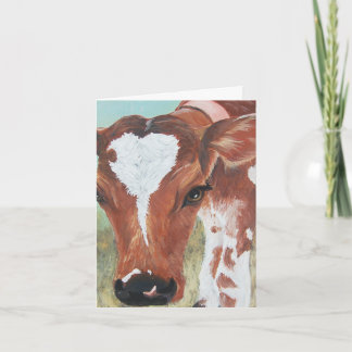 Anúncio Calf Folded Card