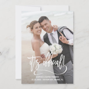 Anúncio Caligrafia Elegante É Casamento Oficial