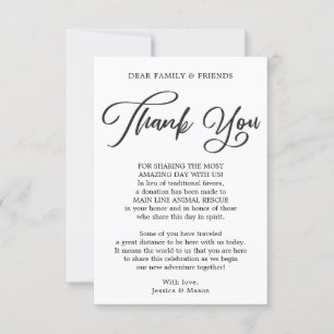 Anúncio Caligrafia Em Vez De Favores Obrigado Colocar Cart