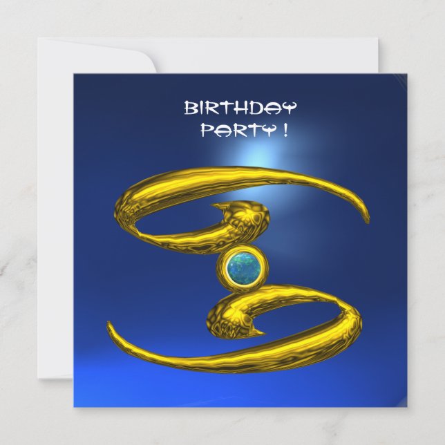 Anúncio CANCER OPALE, Sapphire amarelo brilhante azul (Frente)