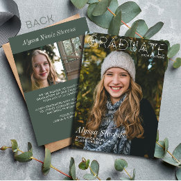 Anúncio Capa de revista de foto de formatura minimalista m