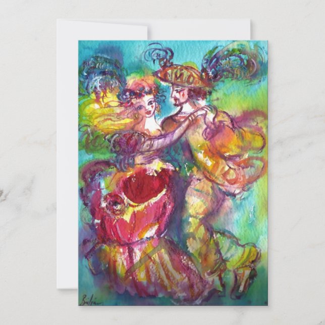 Anúncio CARNIVAL DANCE, rosa-rosa azul vibrante (Frente)