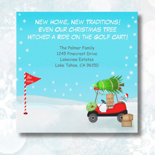 Anúncio Carrinho de Golfe de Natal com Caixas Móveis de Go (Criador carregado)