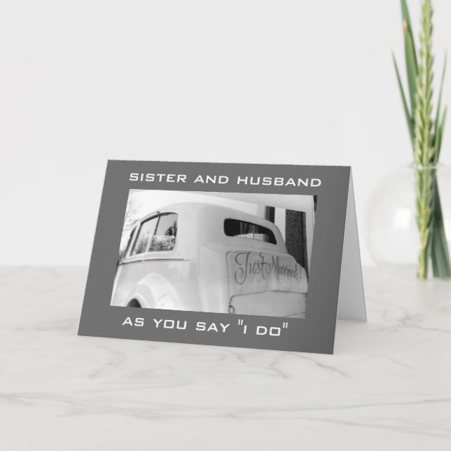 ANÚNCIO CARRO DE RECIÉN CASADOS PARA MI HERMANA Y SU ESPOS (Frente)