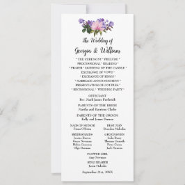 Anúncio Cartão-Menu Floral de Lavanda Magnolia Rosa