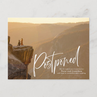 Anúncio Cartão Postal de Adiamento de Rascunho Rápido