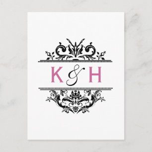 Anúncio Cartão postal de aviso de data de Black & Grape Cr