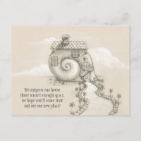 Cartão postal de caracol para caracol