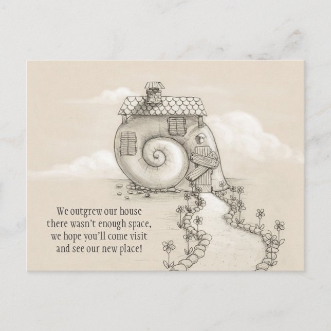 Anúncio Cartão postal de caracol para caracol (Frente)