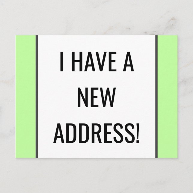 Anúncio Cartão postal de casa nova simples, humilde e simp (Frente)