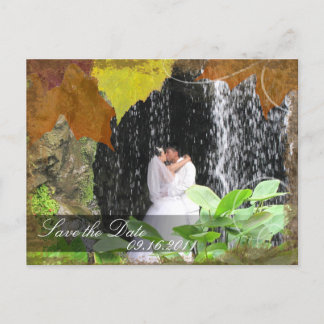 Anúncio Cartão Postal de Casamento com Foto Save the Date