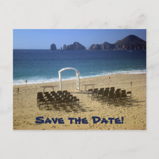 Anúncio Cartão postal de Casamento na Praia Destino Salve