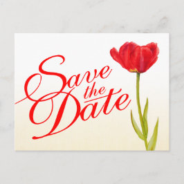 Anúncio Cartão postal de casamento 'Save the Date' com tul