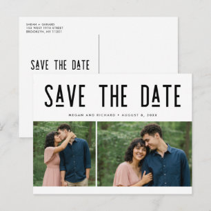 Anúncio Cartão Postal de Compromisso de Casamento Moderno