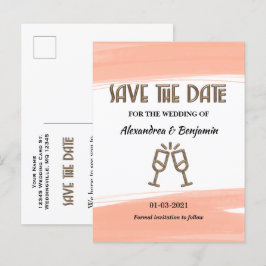 Anúncio Cartão postal de coral em aquarela para salvar a d