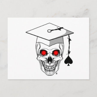Anúncio Cartão postal de crânio de graduado veterano