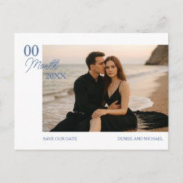 Anúncio Cartão Postal de Data de Salvamento com Foto Perso